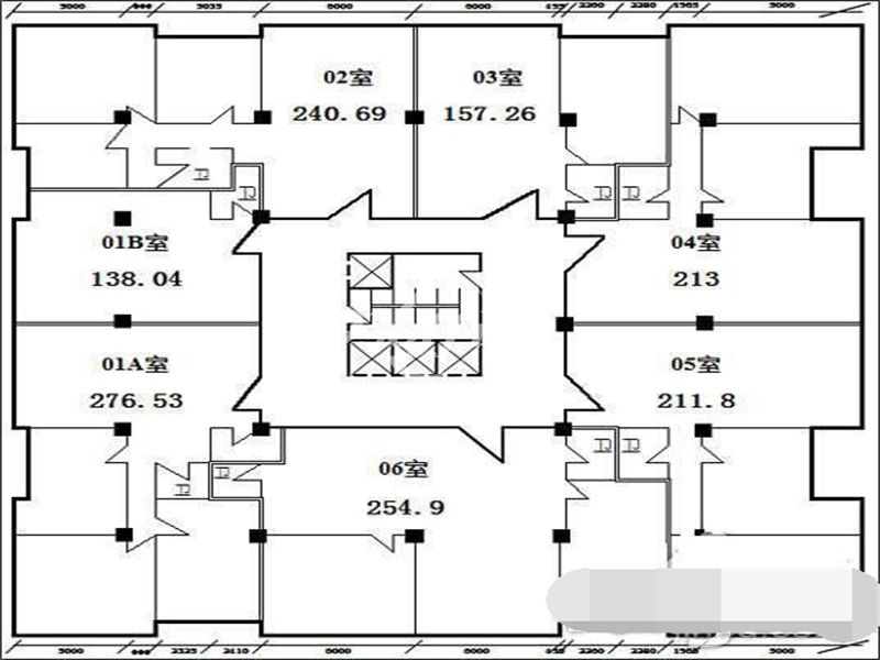 科恩国际中心办公楼租金-写字楼平面图