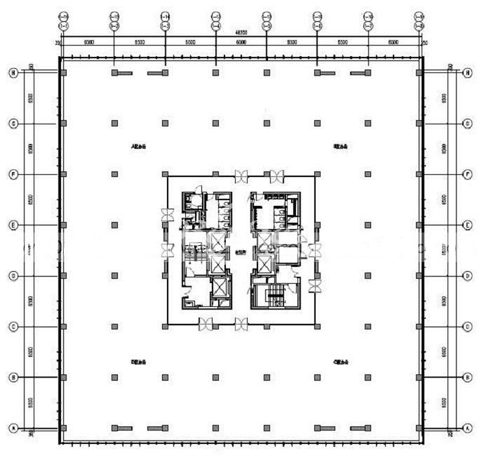 虹桥东方国信商务广场办公楼租金-写字楼平面图