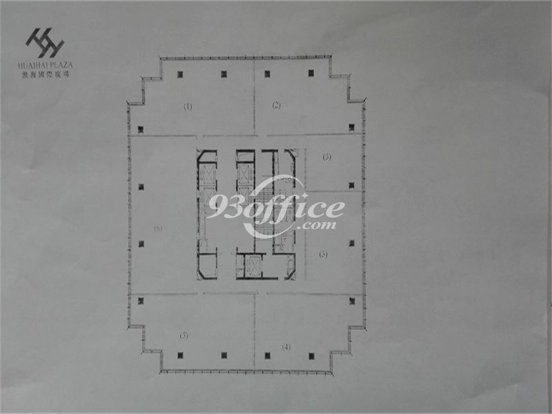 淮海国际广场办公楼租金-写字楼平面图