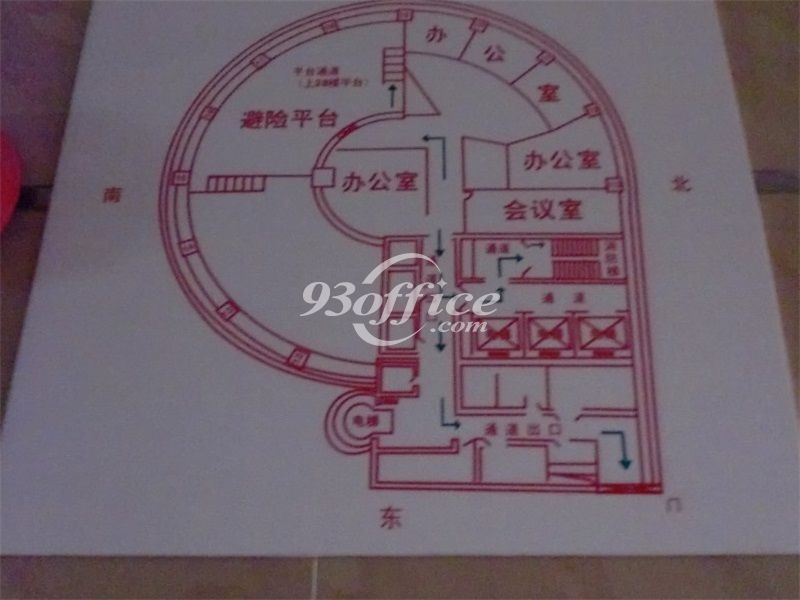 轻科大厦办公楼租金-写字楼平面图