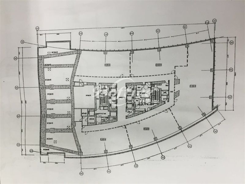恒隆广场二期办公楼租金-写字楼平面图
