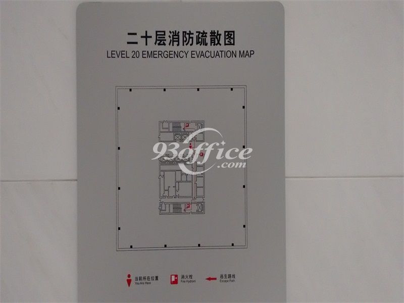 星展银行大厦办公楼租金-写字楼平面图