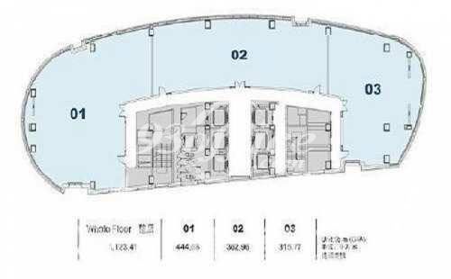 舜元企业发展大厦办公楼租金-写字楼平面图