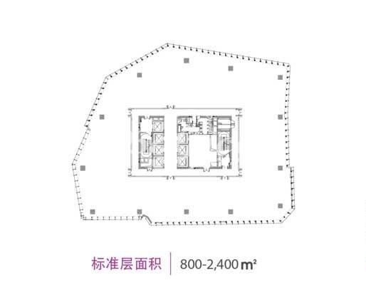 IM长宁国际发展广场办公楼租金-写字楼平面图 