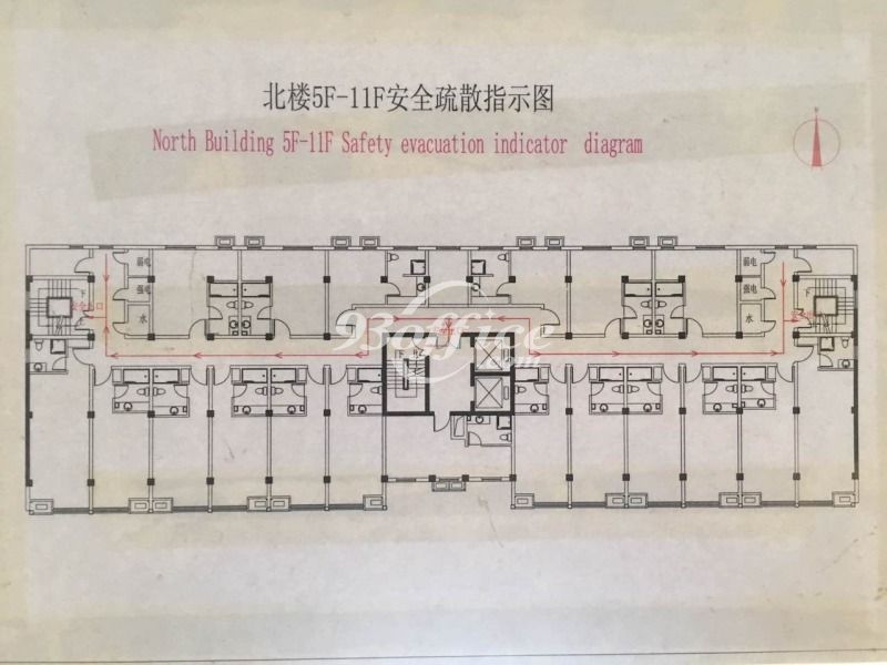 增泽世贸大楼办公楼租金-写字楼平面图 