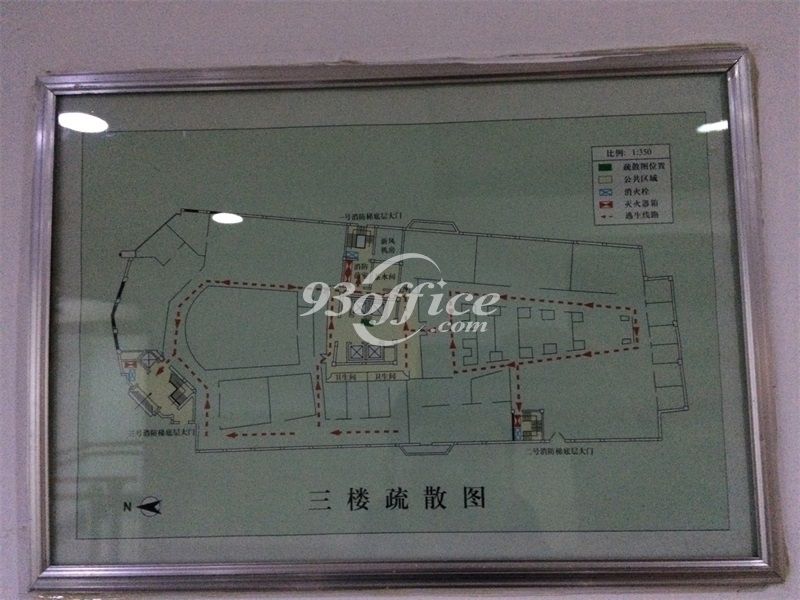 中汇大厦办公楼租金-写字楼平面图