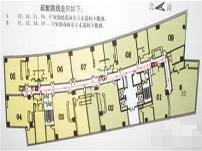 日月光伯爵居办公楼租金-写字楼平面图