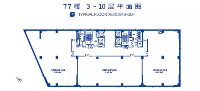 七宝宝龙城办公楼租金-写字楼平面图