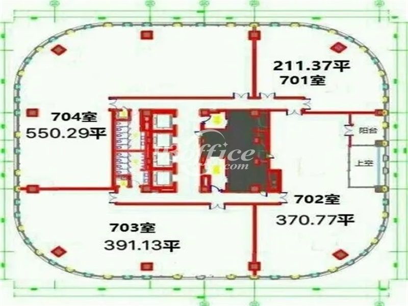 光宝科技大厦办公楼租金-写字楼平面图