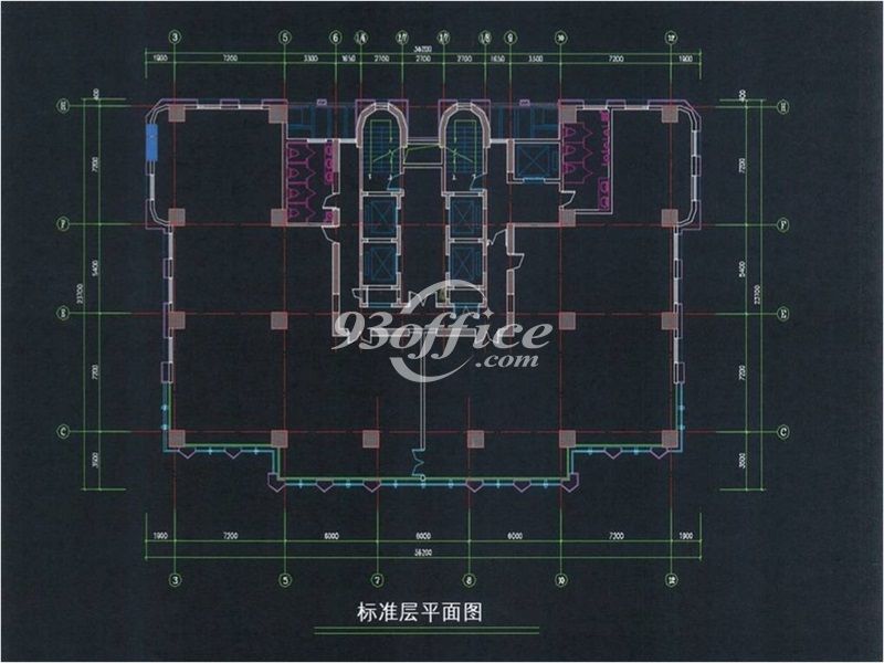 宝溢丰大厦办公楼租金-写字楼平面图