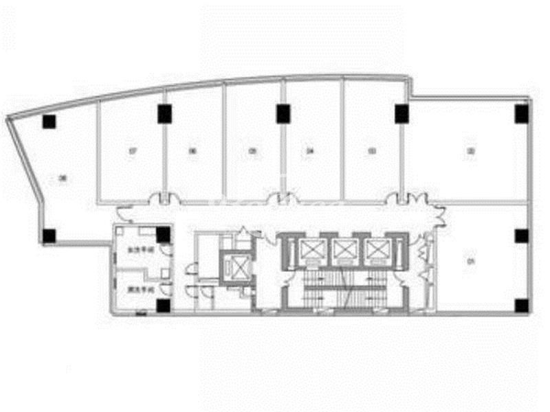 东淮海国际大厦办公楼租金-写字楼平面图
