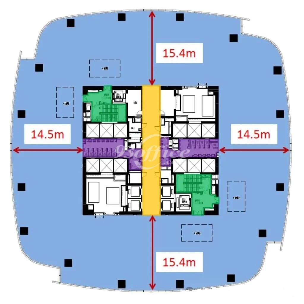 徐汇区ITC徐家汇中心 写字楼-办公楼-办公室-共享办公出租租赁租金