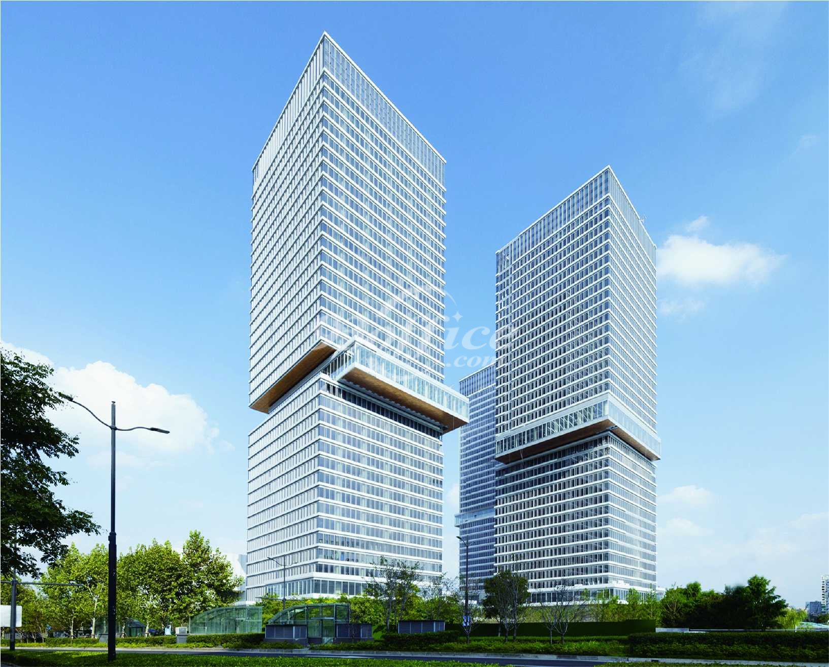 竹园商贸区保利浦开金融中心写字楼租金-办公楼外立面